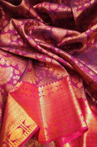 Awesome pink Color Designer Silk Saree