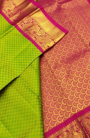 Copy of Copy of Adhesive parrot Color Designer Silk Saree